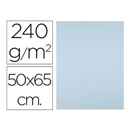 CARTULINA LIDERPAPEL 50X65 CM 240G/M2 CELESTE