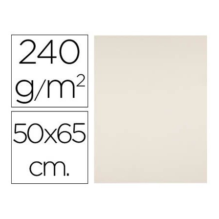CARTULINA LIDERPAPEL 50X65 CM 240G/M2 CREMA