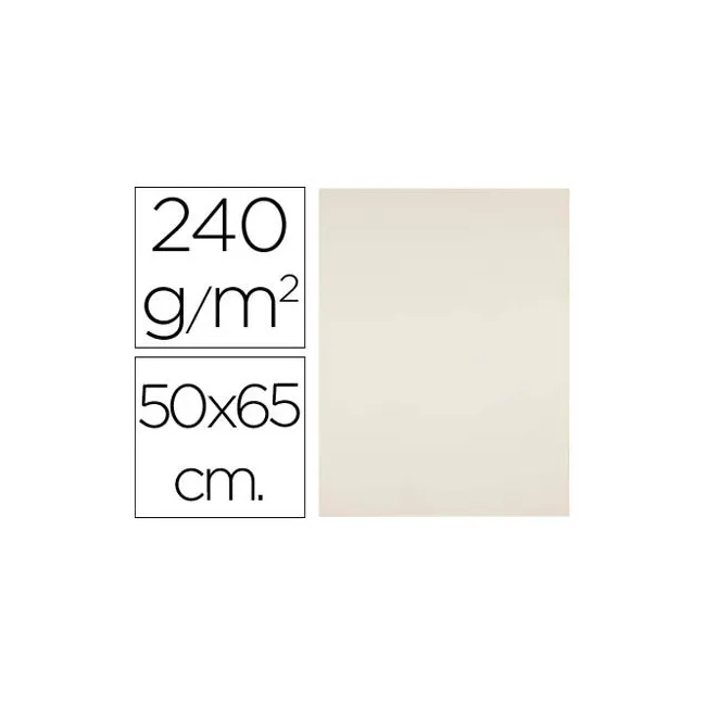 CARTULINA LIDERPAPEL 50X65 CM 240G/M2 CREMA