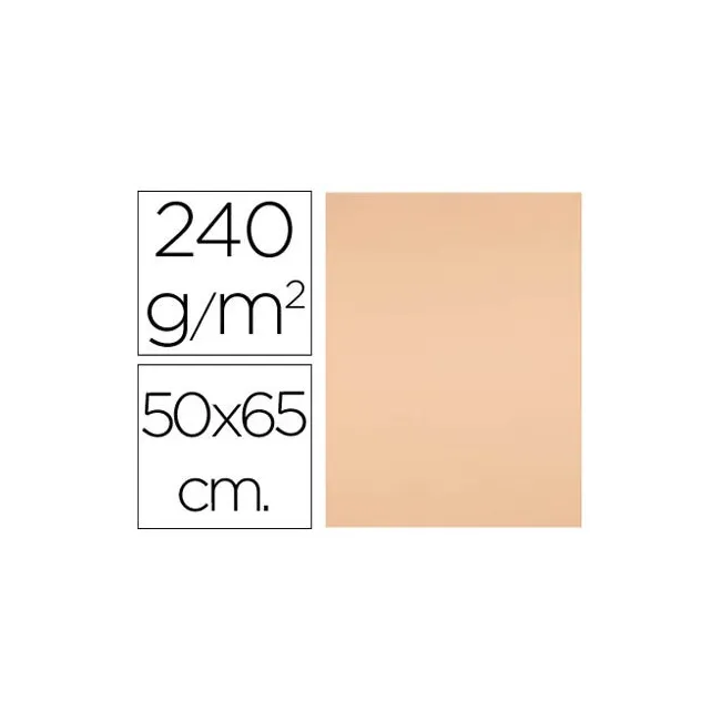 CARTULINA LIDERPAPEL 50X65 CM 240G/M2 SEPIA