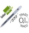 BOLIGRAFO LIDERPAPEL SUPER GEL PUNTA 0.5 MM NEGRO