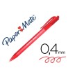 BOLIGRAFO PAPER MATE INKJOY 100 RETRACTIL PUNTA MEDIA ROJO