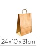 BOLSA KRAFT Q-CONNECT ORO ASA RETORCIDA 240X100X310 MM