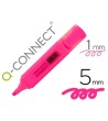 ROTULADOR Q-CONNECT FLUORESCENTE ROSA PUNTA BISELADA