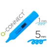 ROTULADOR Q-CONNECT FLUORESCENTE AZUL PUNTA BISELADA