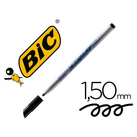 ROTULADOR BIC VELLEDA FINO PARA PIZARRA NEGRO PUNTA REDONDA 1 MM
