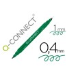 ROTULADOR Q-CONNECT MARCADOR PERMANENTE DOBLE PUNTA COLOR VERDE 0,4...