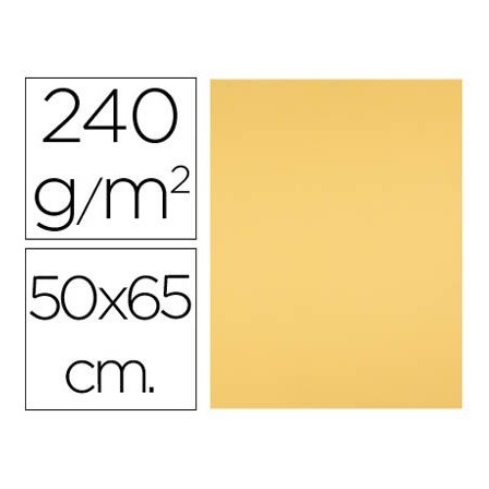 CARTULINA LIDERPAPEL 50X65 CM ORO 240 GR UNIDAD