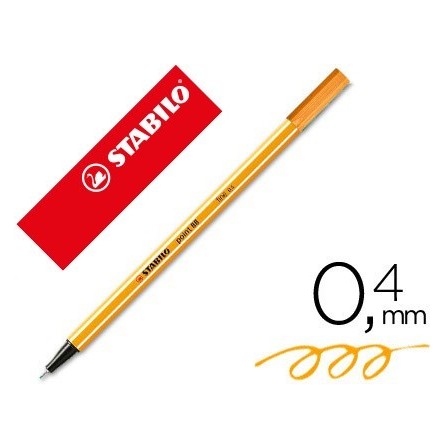 ROTULADOR STABILO PUNTA DE FIBRA POINT 88 NARANJA NEON