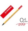 ROTULADOR STABILO PUNTA DE FIBRA POINT 88 ROJO NEON