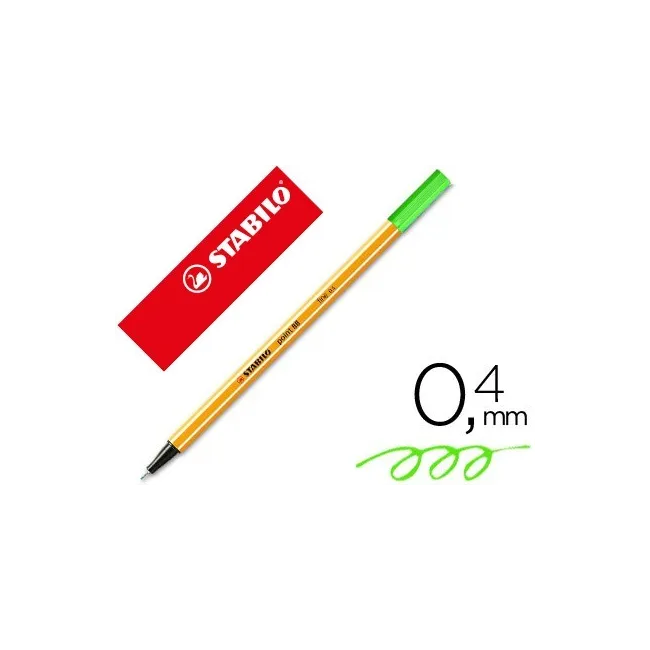 ROTULADOR STABILO PUNTA DE FIBRA POINT 88 VERDE NEON