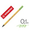 ROTULADOR STABILO PUNTA DE FIBRA POINT 88 VERDE HIELO 0,4 MM