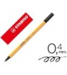ROTULADOR STABILO PUNTA DE FIBRA POINT 88 NEGRO 0,4 MM