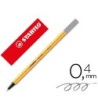 ROTULADOR STABILO PUNTA DE FIBRA POINT 88 GRIS OSCURO 0,4 MM