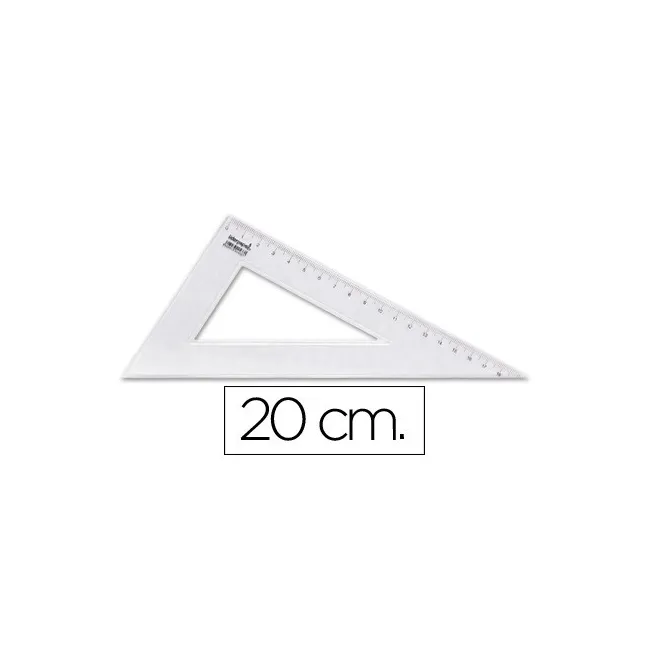 CARTABON LIDERPAPEL 20 CM PLASTICO CRISTAL