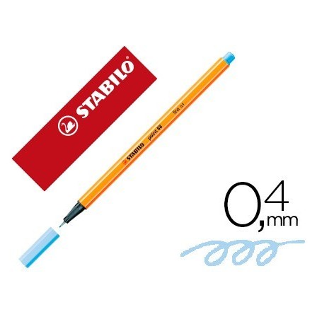 ROTULADOR STABILO PUNTA DE FIBRA POINT 88 AZUL CLARO 0,4 MM