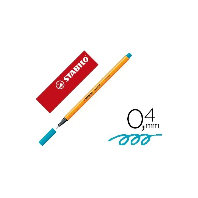 ROTULADOR STABILO PUNTA DE FIBRA POINT 88 AZUL COBALTO 0,4 MM