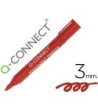 ROTULADOR Q-CONNECT MARCADOR PERMANENTE ROJO PUNTA REDONDA 3.0 MM