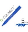 ROTULADOR Q-CONNECT MARCADOR PERMANENTE AZUL PUNTA BISELADA 5.0 MM
