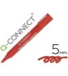 ROTULADOR Q-CONNECT MARCADOR PERMANENTE ROJO PUNTA BISELADA 5.0 MM