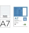 BLOC NOTAS LIDERPAPEL HORIZONTAL A7 80 HOJAS 60G/M2 PERFORADO