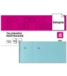 TALONARIO LIDERPAPEL MOSTRADOR 50X110 MM TL08 CELESTE CON MATRIZ