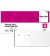 TALONARIO LIDERPAPEL MOSTRADOR 50X110 MM TL09 BLANCO CON MATRIZ