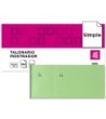 TALONARIO LIDERPAPEL MOSTRADOR 50X110 MM TL12 VERDE CON MATRIZ