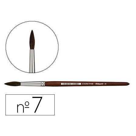 PINCELES ACUARELA PELIKAN SERIE 25 N.7 VIROLA ALUMINIO