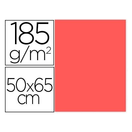 CARTULINA GUARRO CORAL 50X65 CM 185 GR