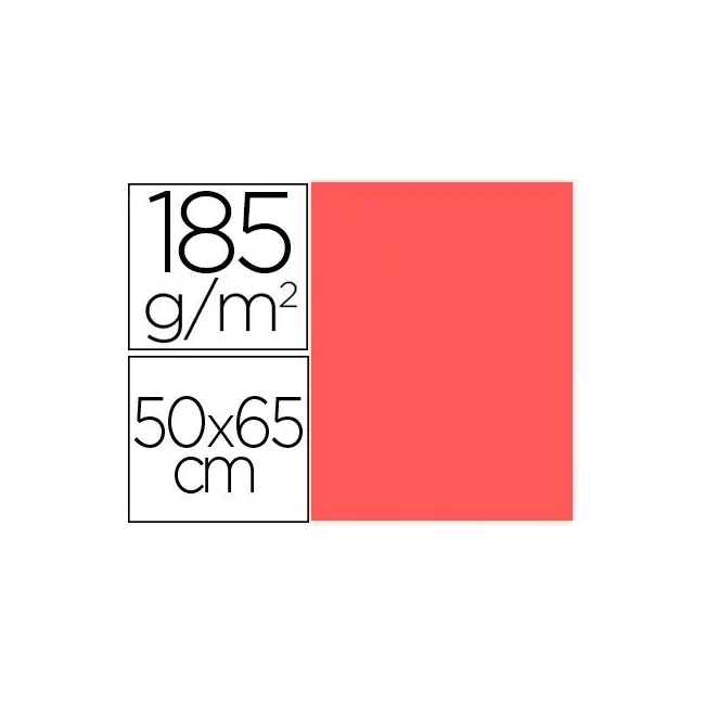CARTULINA GUARRO CORAL 50X65 CM 185 GR