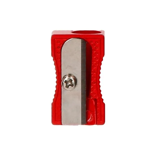 SACAPUNTAS LIDERPAPEL METALICO CUÑA 1 USO COLOR ROJO