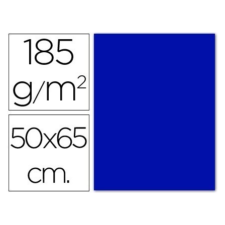 CARTULINA GUARRO AZUL ULTRAMAR-50X65 CM -185 GR