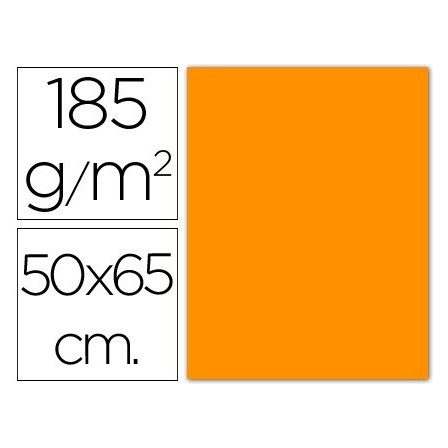 CARTULINA GUARRO NARANJA -50X65 CM -185 GR
