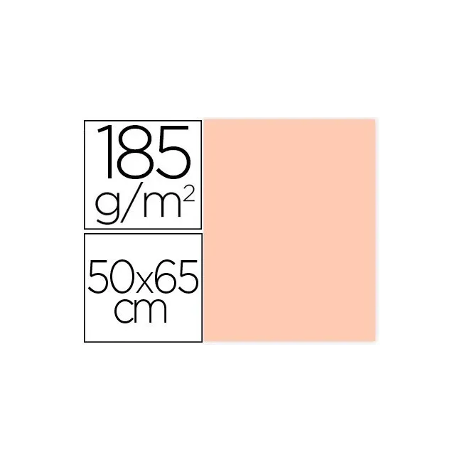 CARTULINA GUARRO CARNE 50X65 CM 185 GR