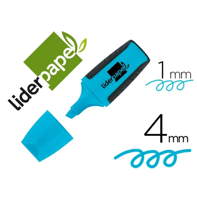 ROTULADOR LIDERPAPEL MINI FLUORESCENTE AZUL