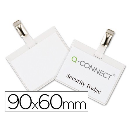 IDENTIFICADOR CON PINZA Q-CONNECT KF01562 60X90 MM -CERRADA