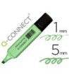ROTULADOR Q-CONNECT FLUORESCENTE PASTEL VERDE PUNTA BISELADA