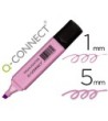 ROTULADOR Q-CONNECT FLUORESCENTE PASTEL VIOLETA PUNTA BISELADA