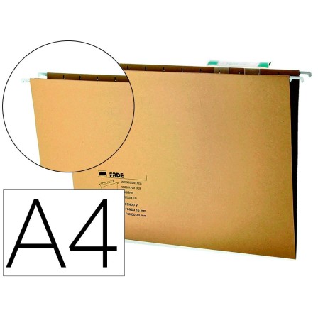 CARPETA COLGANTE HAMELIN DIN A4 VISOR SUPERIOR KRAFT ECO