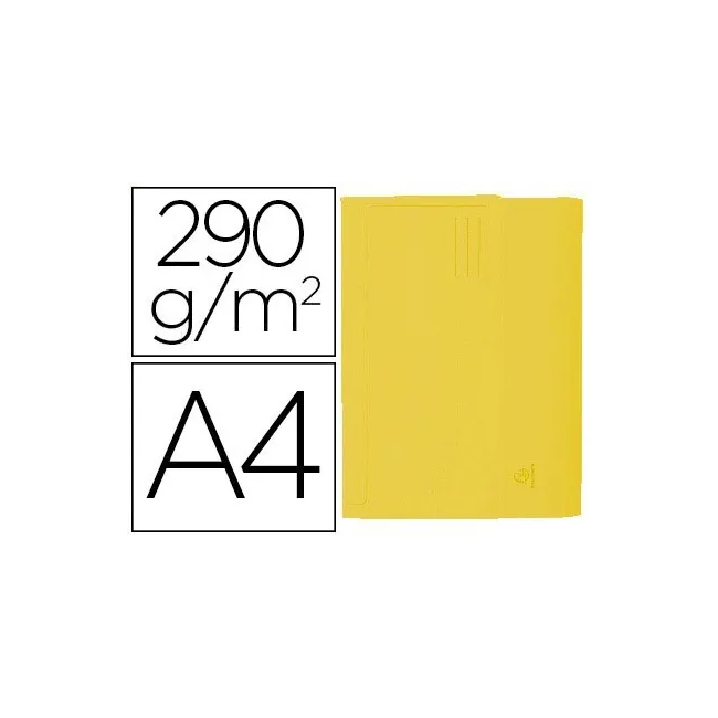 50 SUBCARPETAS CARTULINA CON BOLSA EXACOMPTA DIN A4 AMARILLO 290 GR