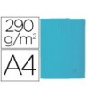 50 SUBCARPETAS CARTULINA CON BOLSA EXACOMPTA DIN A4 CELESTE 290 GR