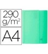 SUBCARPETAS CARTULINA CON BOLSA EXACOMPTA DIN A4 VERDE 290 GR