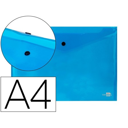 CARPETA LIDERPAPEL DOSSIER BROCHE 34042 POLIPROPILENO DIN A4 AZUL T...