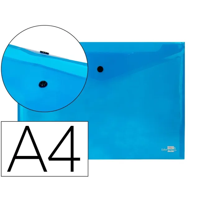 CARPETA LIDERPAPEL DOSSIER BROCHE 34042 POLIPROPILENO DIN A4 AZUL T...