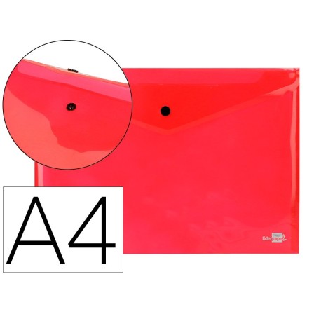 CARPETA LIDERPAPEL DOSSIER BROCHE 34040 POLIPROPILENO DIN A4 ROJA T...
