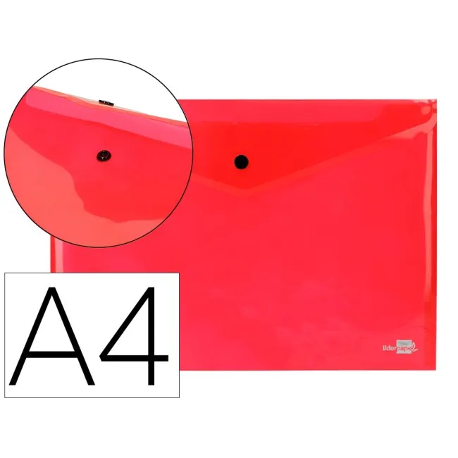 CARPETA LIDERPAPEL DOSSIER BROCHE 34040 POLIPROPILENO DIN A4 ROJA T...