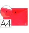 CARPETA LIDERPAPEL DOSSIER BROCHE 34040 POLIPROPILENO DIN A4 ROJA T...