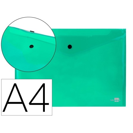 CARPETA LIDERPAPEL DOSSIER BROCHE 34043 POLIPROPILENO DIN A4 VERDE ...