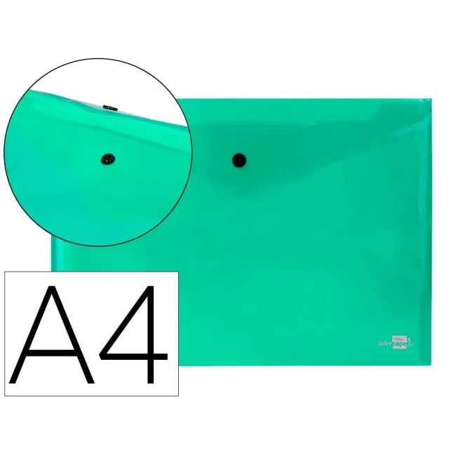 CARPETA LIDERPAPEL DOSSIER BROCHE 34043 POLIPROPILENO DIN A4 VERDE ...